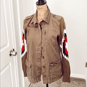 Tribal Print Sleeve Jacket - Medium